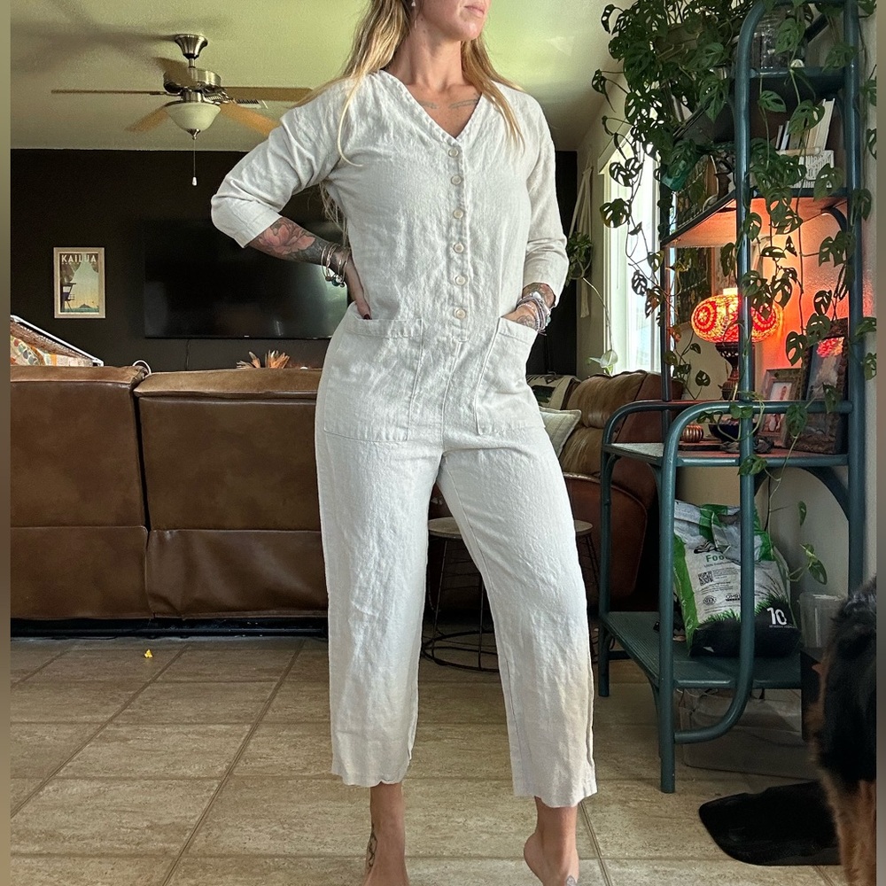 VIA linen jumpsuit